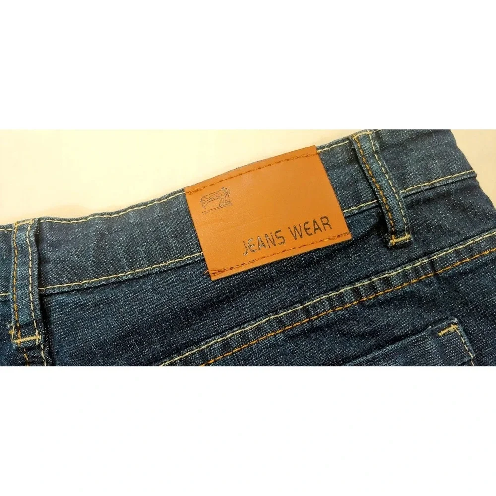 Jeans Wear Mens 34 Dark Wash‎ Straight Leg Jeans Classic Style Denim Pants